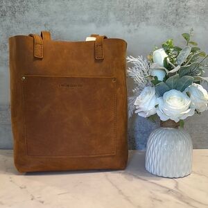Portland Leather Full Crossbody Tote Bag